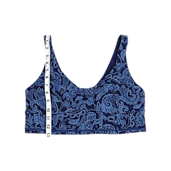 The Upside Blue Paisley Activewear Set – Sports Bra (10) & Leggings (8) - Picture 3 of 7